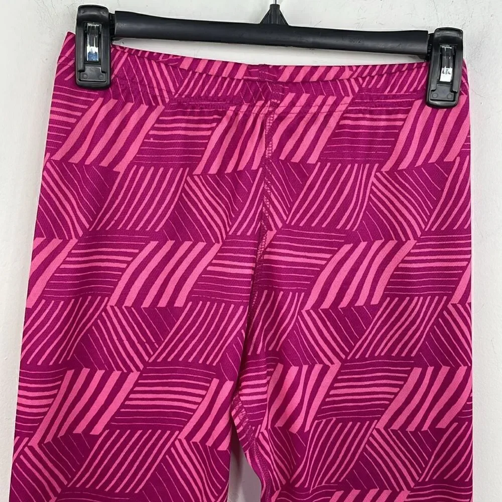 Lands’ End Pull on Long Leggings Bright Pink size L